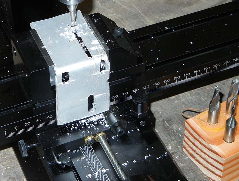 mounting bracket on milling machine